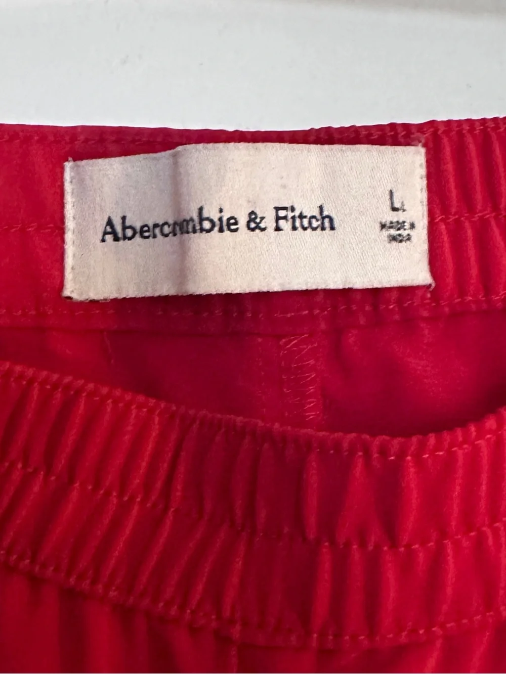 Abercrombie & Fitch bright red
